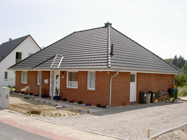 Neubau eines Bungalows.